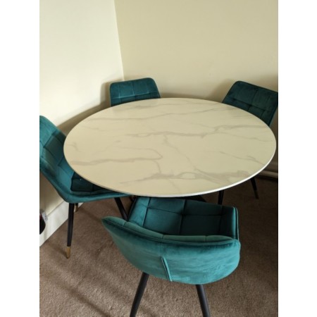 Sturtons - Holland Round Dining Table and 4 Hadid Chairs